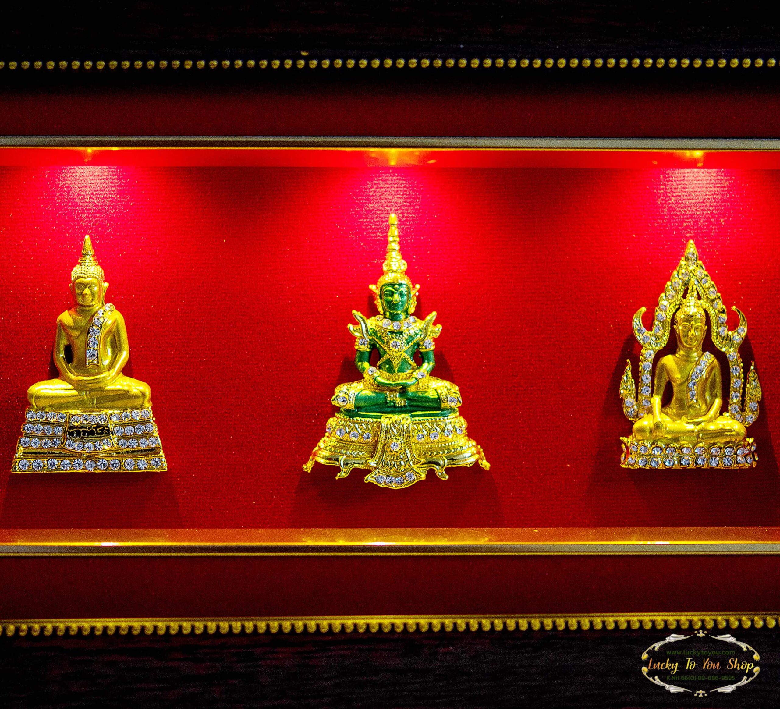 กรอบ 3 ช่องประดับไฟพระแก้ว 3 ฤดู