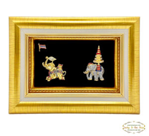 กรอบทองคู่ช้าง