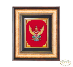 กรอบทองรมดำครุฑ