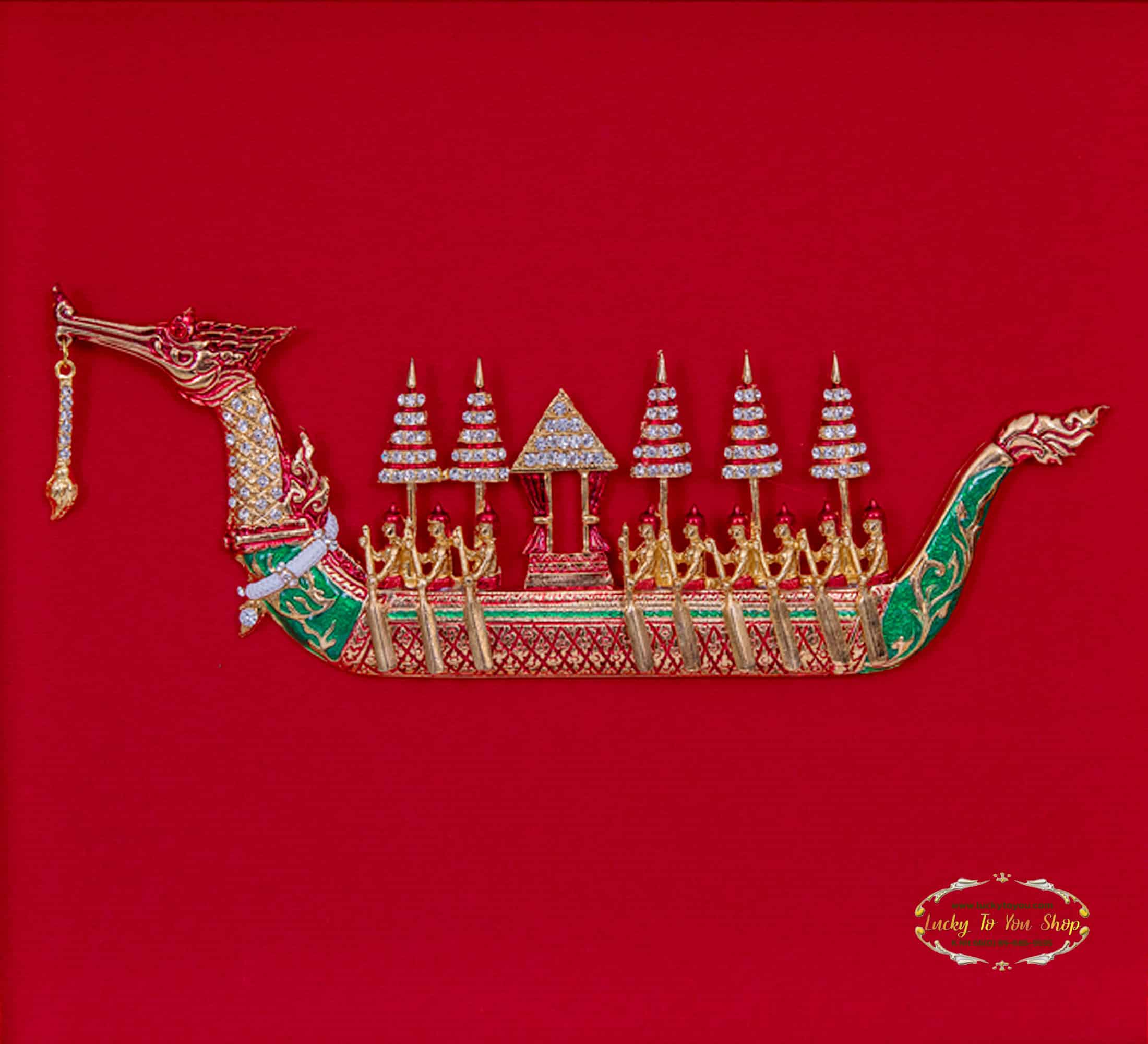 กรอบหุ้มผ้าไหมสุพรรณหงส์ขาว