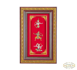 กรอบ3ช่องลายไทยชุดรามเกียรติ์